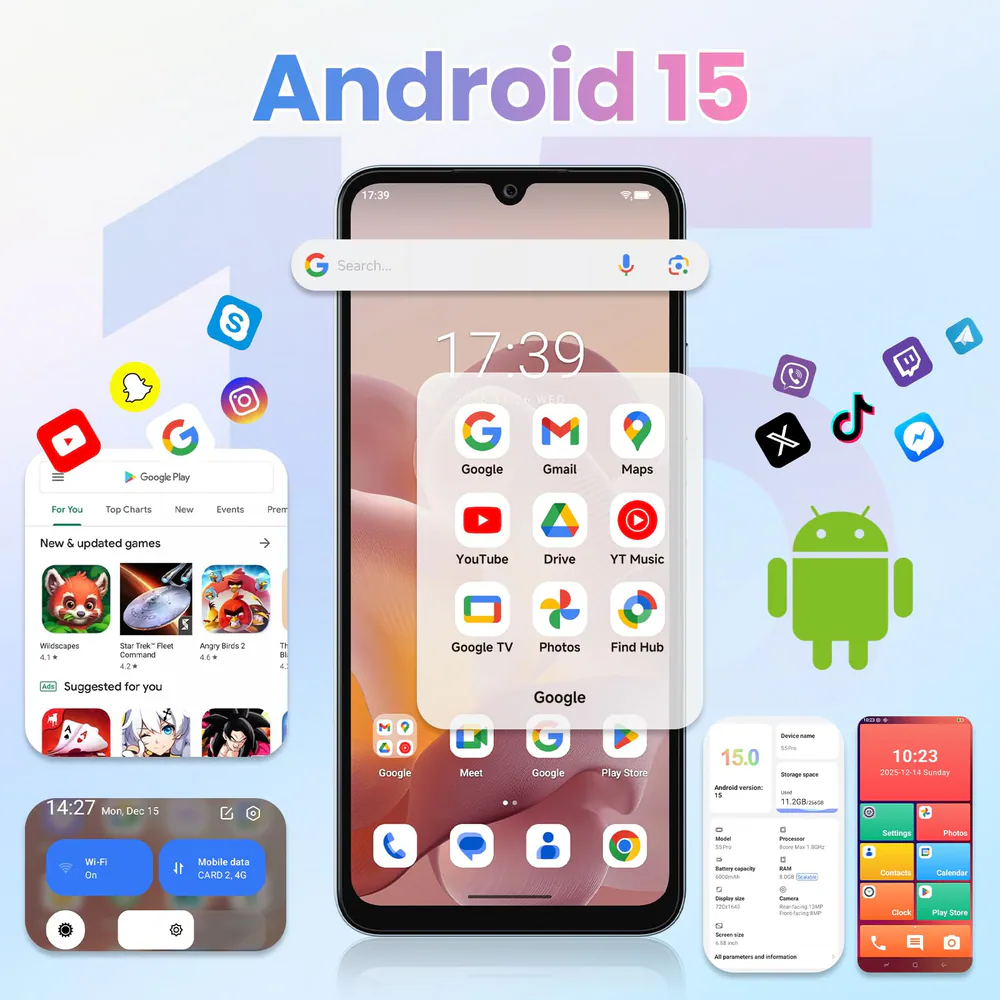 FOSSIBOT S5 Pro feature graphic: PB Google Play